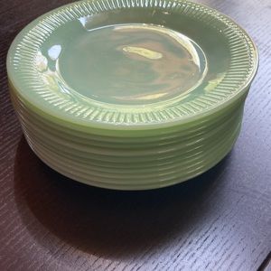 Fire King Jadeite small dinner plates (set of 4)